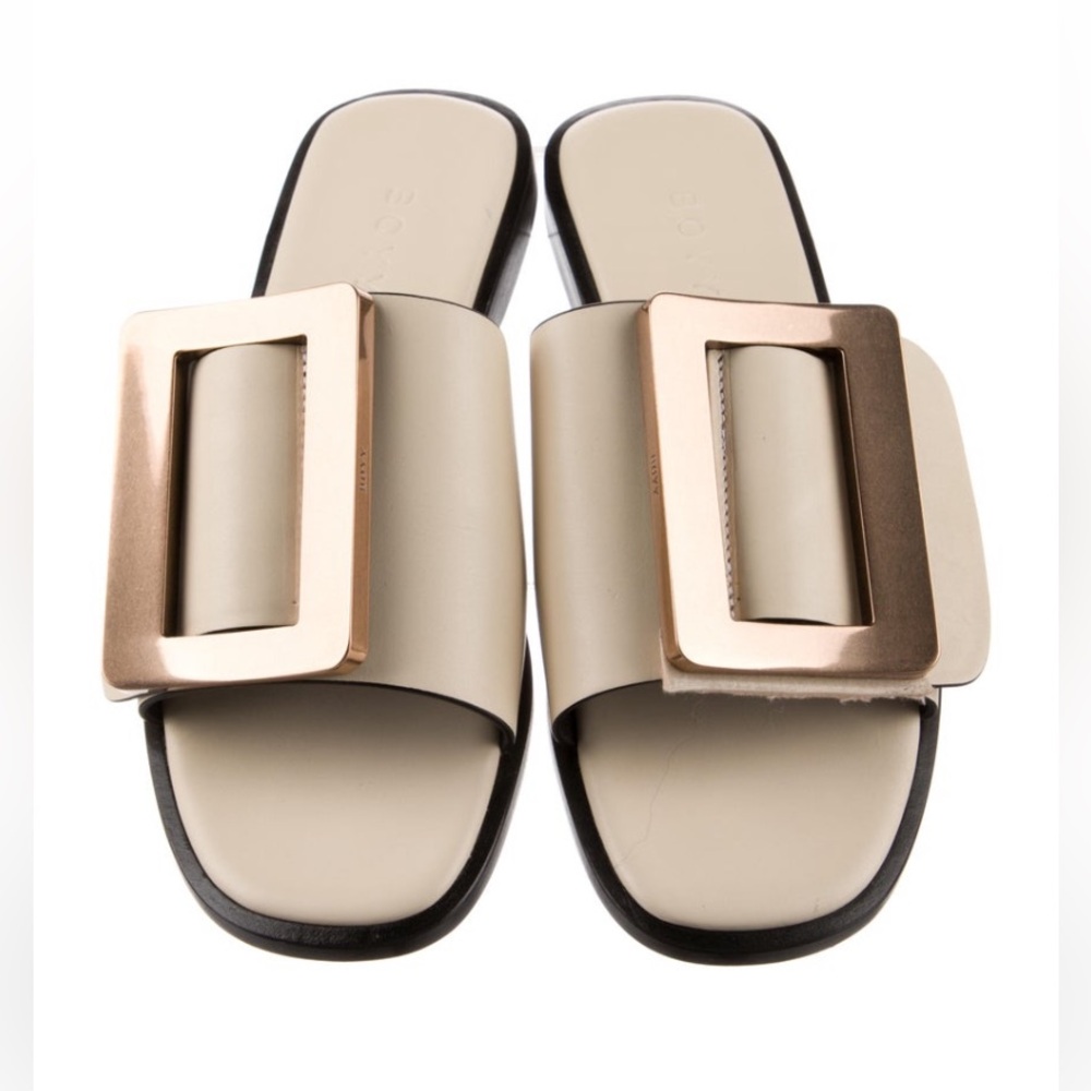 100% Authentic Boyy Leather Sandals - Picture 1 of 2